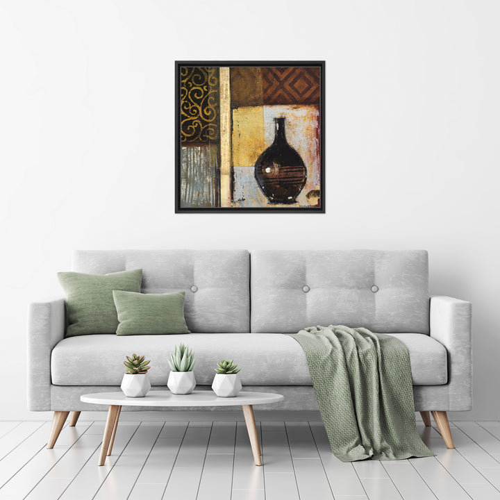 Ancient Urn I Framed Canvas Wall Art
