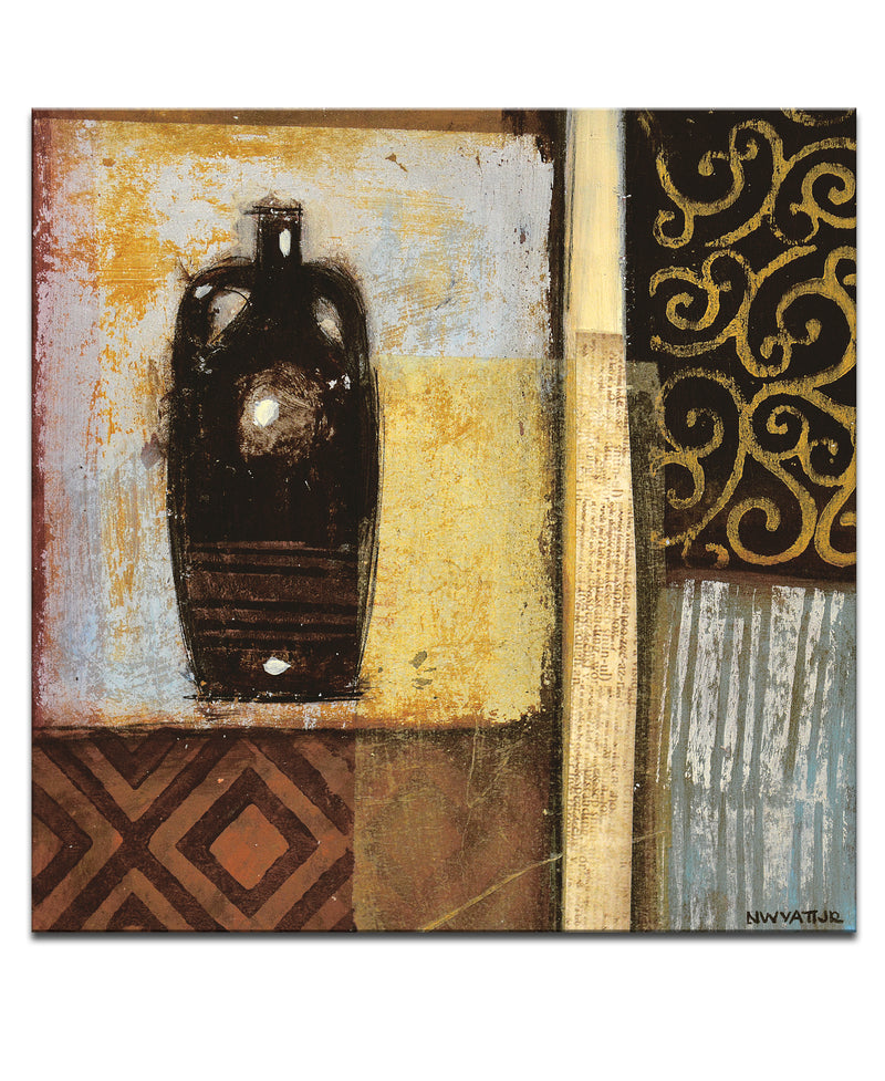 'Ancient Urn III' Wrapped Canvas Wall Art