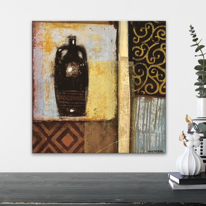 'Ancient Urn III' Wrapped Canvas Wall Art