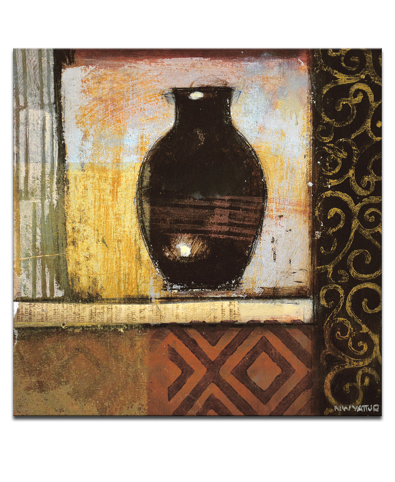 'Ancient Urn IV' Wrapped Canvas Wall Art