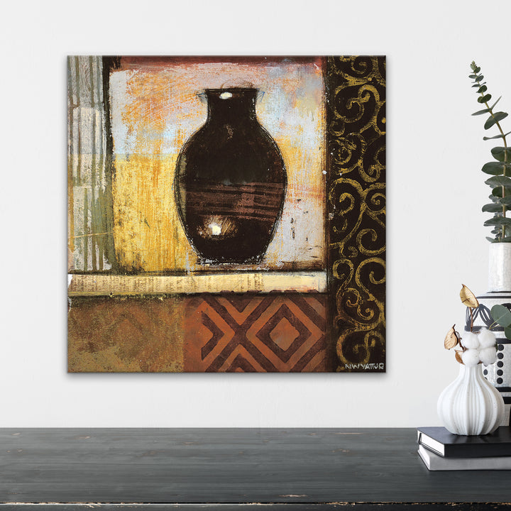 'Ancient Urn IV' Wrapped Canvas Wall Art