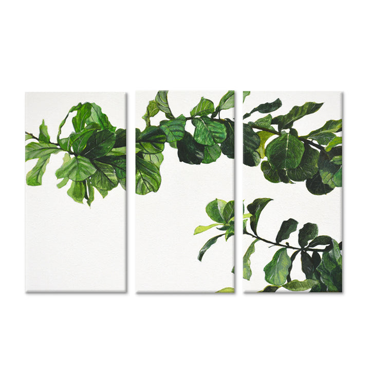 Chlorophyll' Wrapped Canvas Wall Art Set