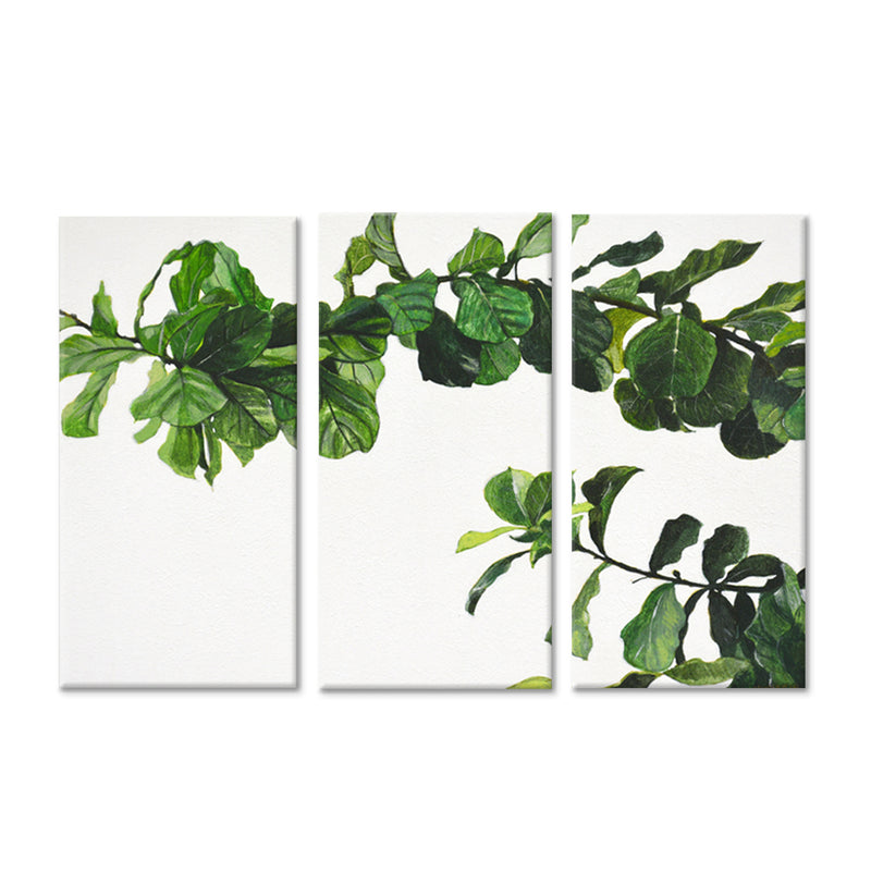 'Chlorophyll' Wrapped Canvas Wall Art Set
