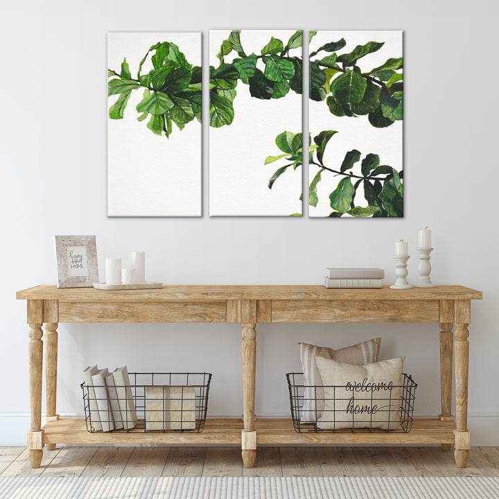 Chlorophyll' Wrapped Canvas Wall Art Set