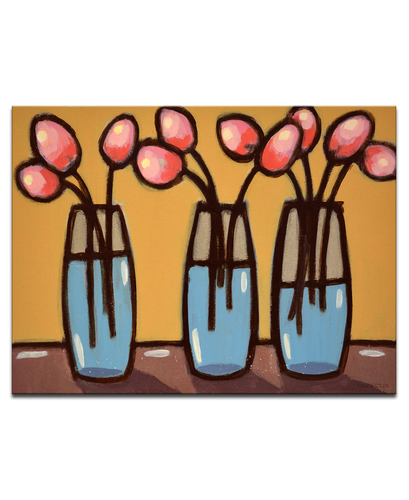 'III Bouquets' Wrapped Canvas Wall Art