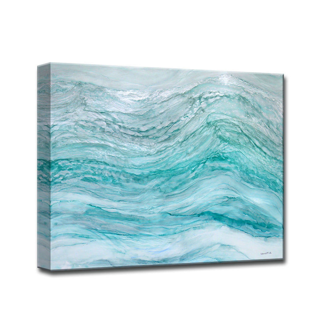 'Neptune's Fury' Wrapped Canvas Wall Art