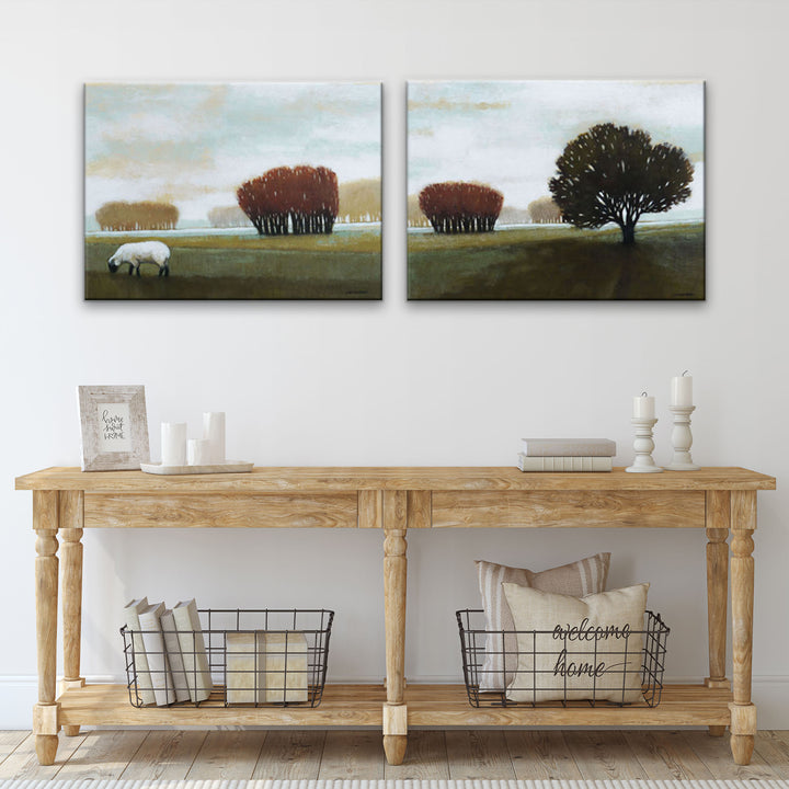 Peace' Wrapped Canvas Wall Art Set