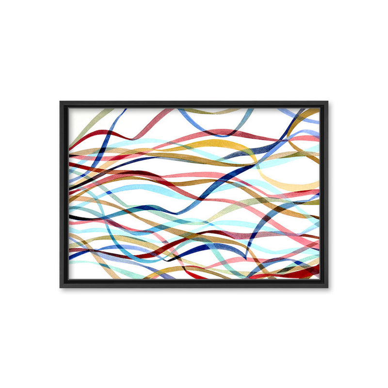 Streamers Framed Canvas Wall Art