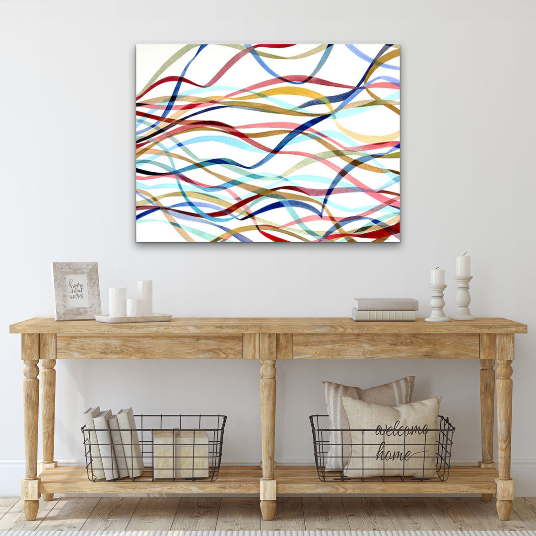 'Streamers' Wrapped Canvas Wall Art