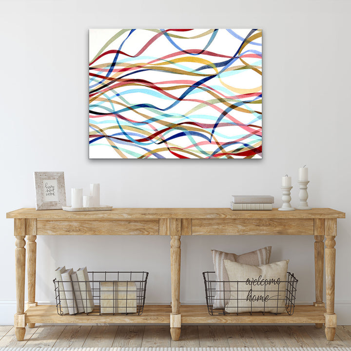 'Streamers' Wrapped Canvas Wall Art