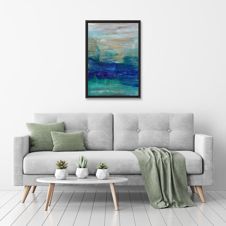 Sea Spray I Framed Canvas Wall Art