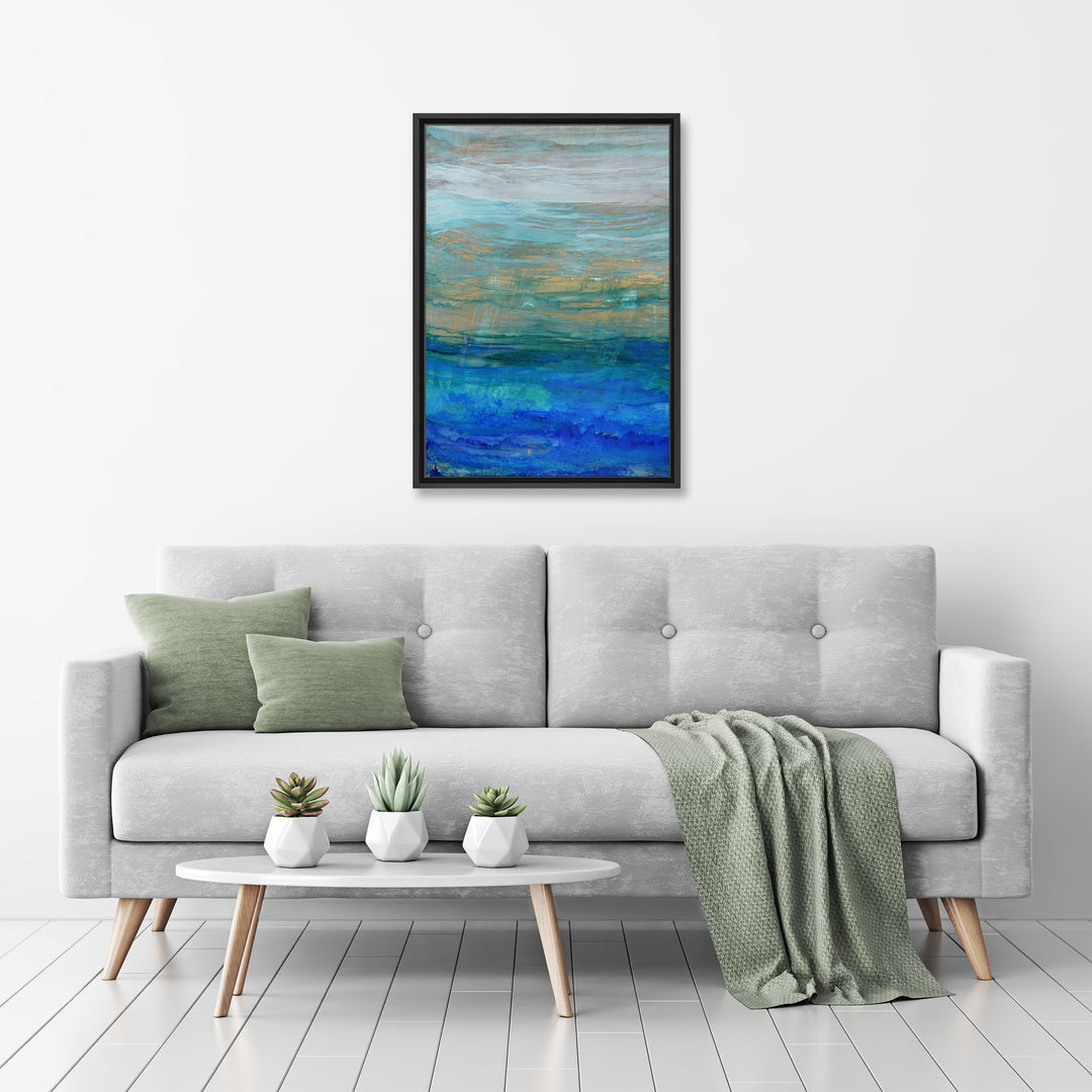 Sea Spray II Framed Canvas Wall Art
