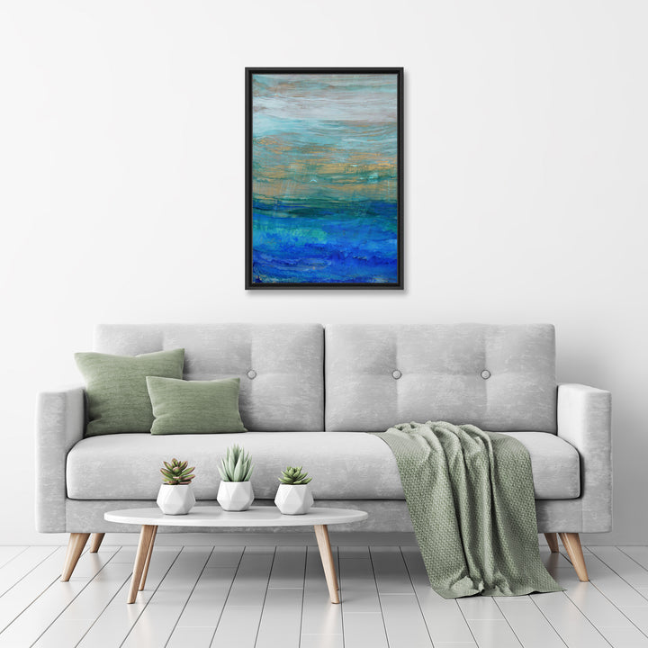 Sea Spray II Framed Canvas Wall Art