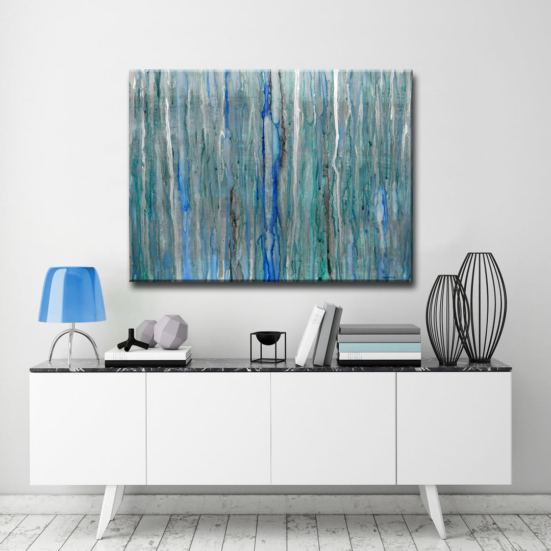 'Arctic Rain' Wrapped Canvas Wall Art