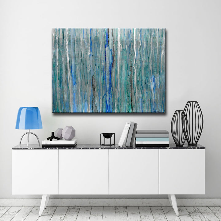 'Arctic Rain' Wrapped Canvas Wall Art