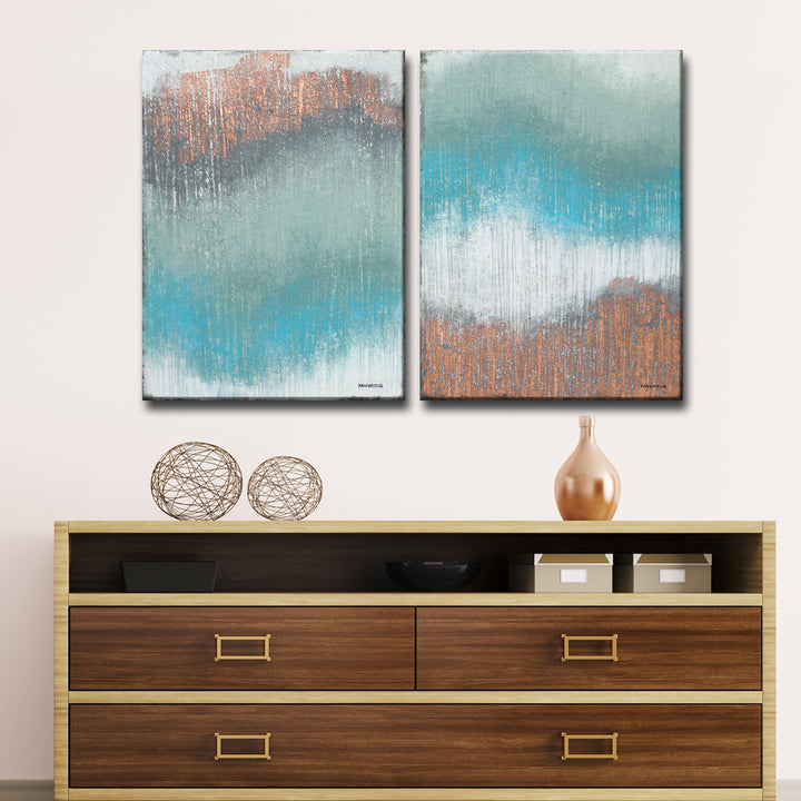 Heron Point I/II' Wrapped Canvas Wall Art