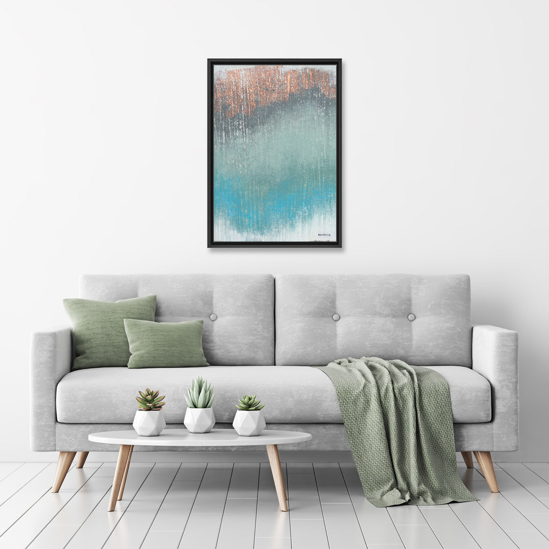 Heron Point I Framed Canvas Wall Art