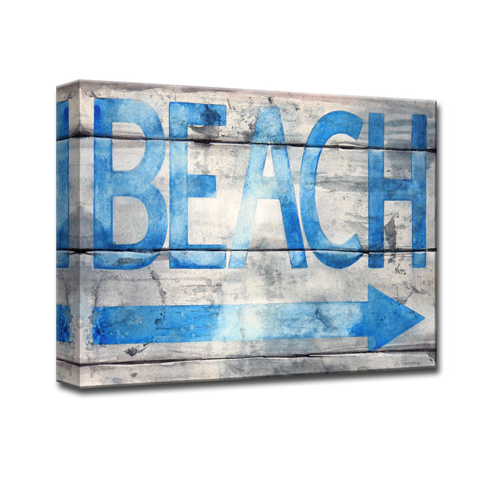 'Beach that Way' Wrapped Canvas Wall Art