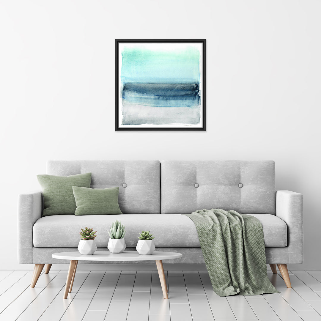 Linear Energy I Framed Canvas Wall Art