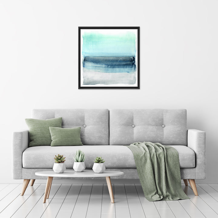 Linear Energy I Framed Canvas Wall Art