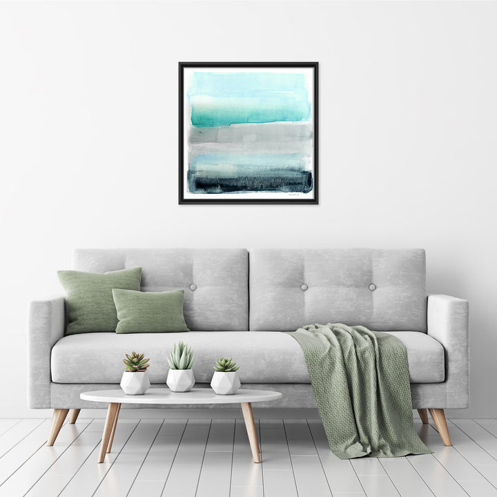 Linear Energy II Framed Canvas Wall Art