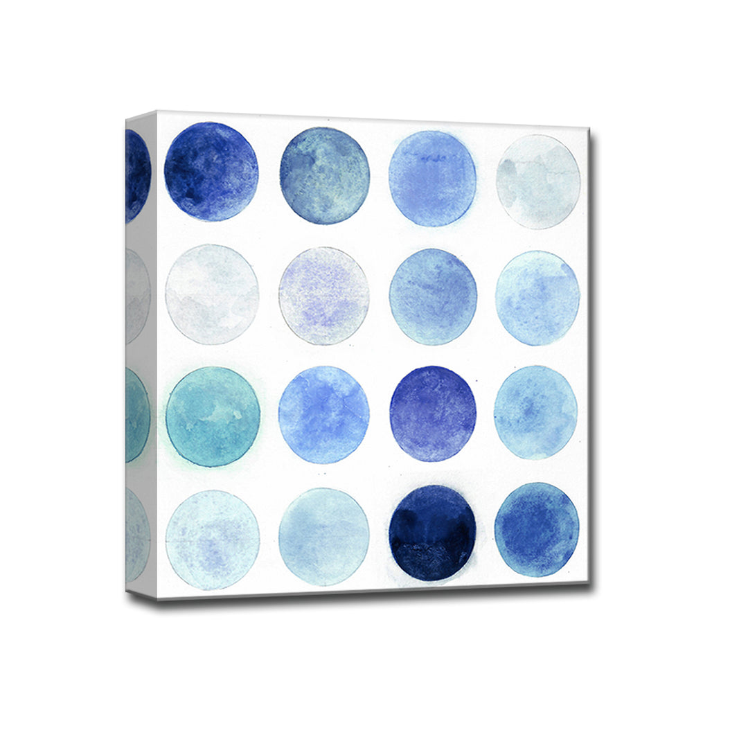 'Blue Moons I' Wrapped Canvas Wall Art