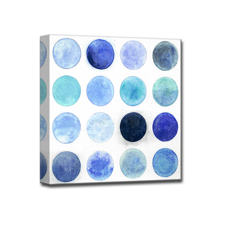 'Blue Moons II' Wrapped Canvas Wall Art