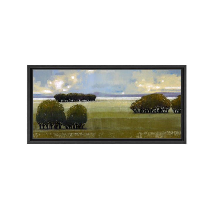 Nice Green I Framed Canvas Wall Art
