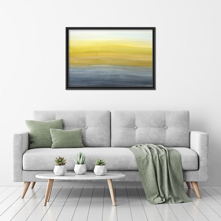 Evening Glowing Framed Canvas Wall Art