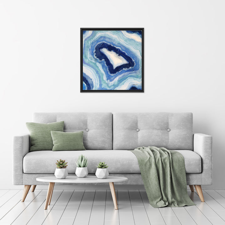 Ocean Geode I Framed Canvas Wall Art