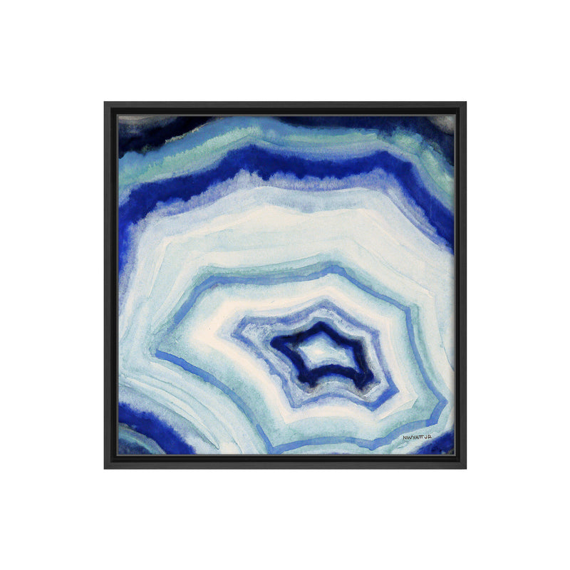 Ocean Geode II Framed Canvas Wall Art