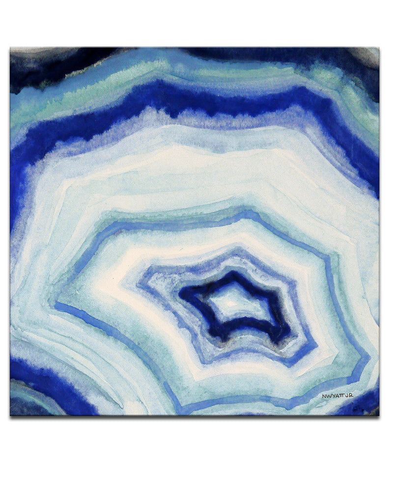 'Ocean Geode II' Wrapped Canvas Wall Art