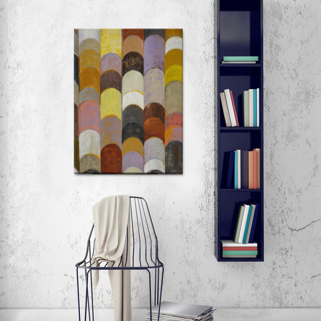 'Banded I' Wrapped Canvas Wall Art