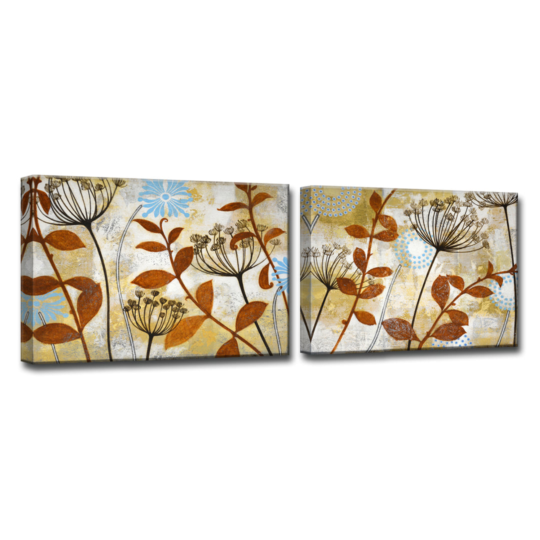 Meadow Melody I/II' 2 Piece Wrapped Canvas Wall Art Set