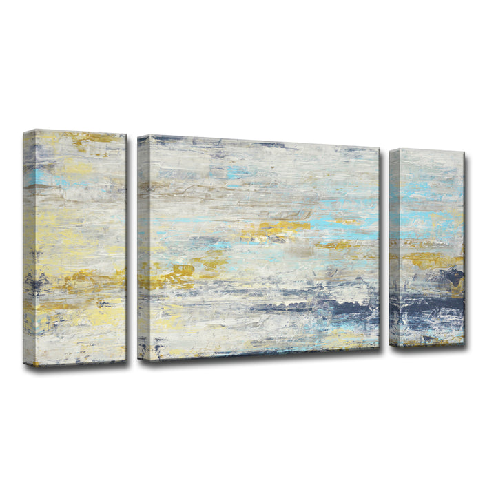 'Surf and Sound  I/II/III' 3 Piece Wrapped Canvas Wall Art Set