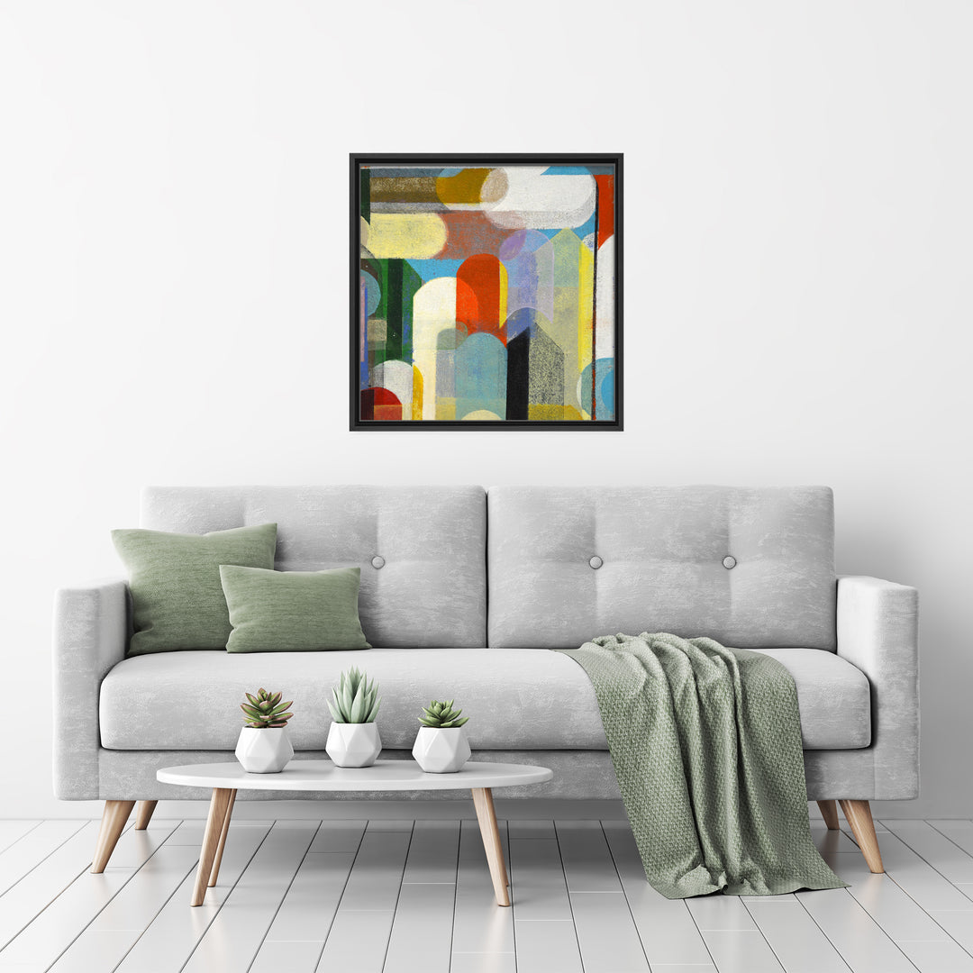 Calypso II Framed Canvas Wall Art