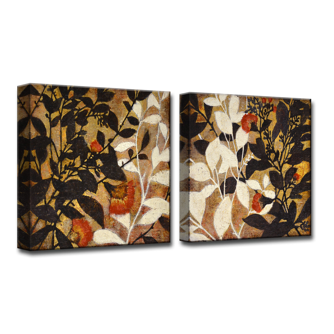 Growing Together I/II' 2 Piece Wrapped Canvas Wall Art Set