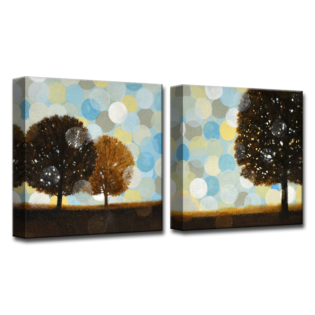 Early Tuesday Morning I/II' 2 Piece Wrapped Canvas Wall Art Set