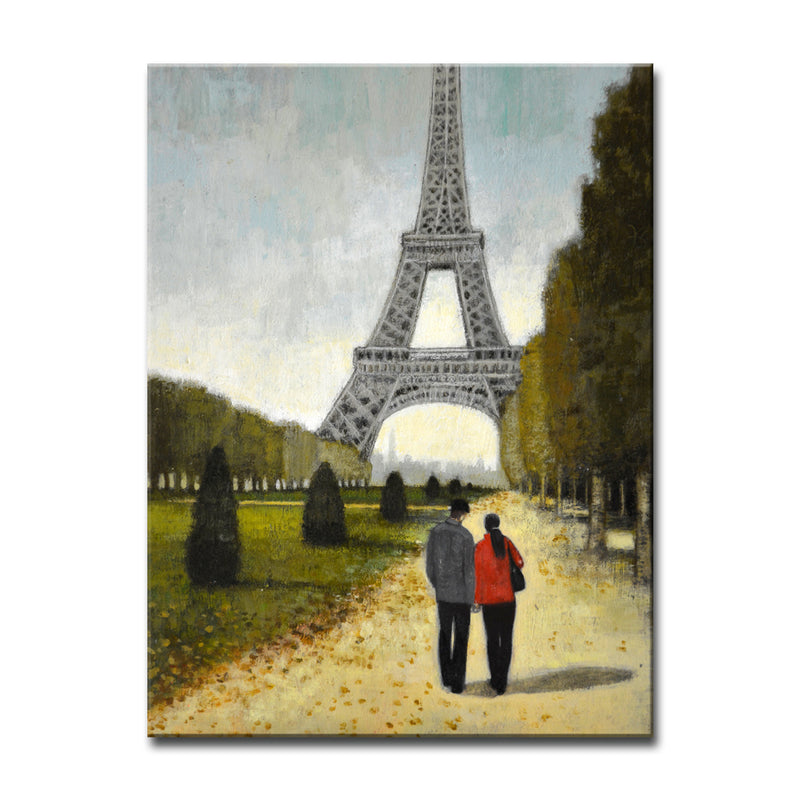 'Romantic Stroll I' Wrapped Canvas Wall Art