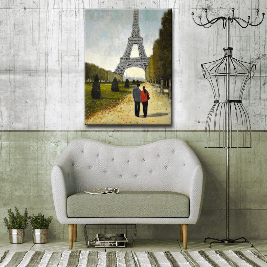 'Romantic Stroll I' Wrapped Canvas Wall Art