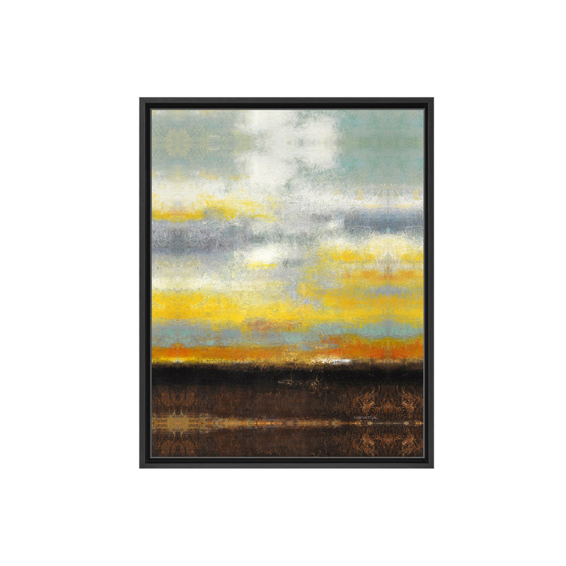 Painted Sunset I Framed Canvas Wall Art