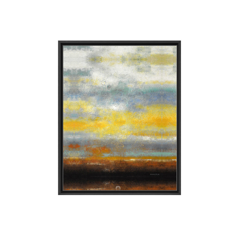 Painted Sunset II Framed Canvas Wall Art