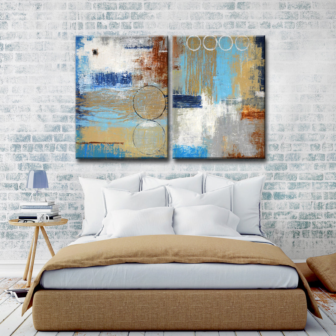 Niagra I/II' 2 Piece Wrapped Canvas Wall Art Set