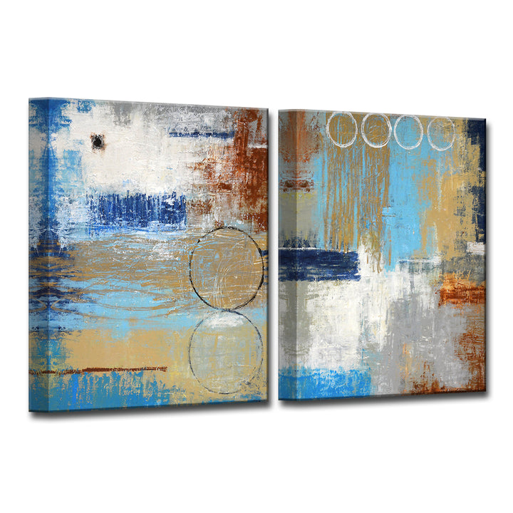 Niagra I/II' 2 Piece Wrapped Canvas Wall Art Set