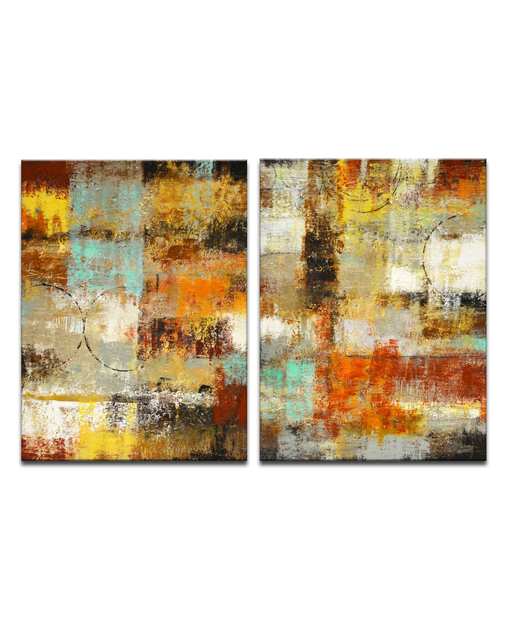 Revelation' 2 Piece Wrapped Canvas Wall Art Set
