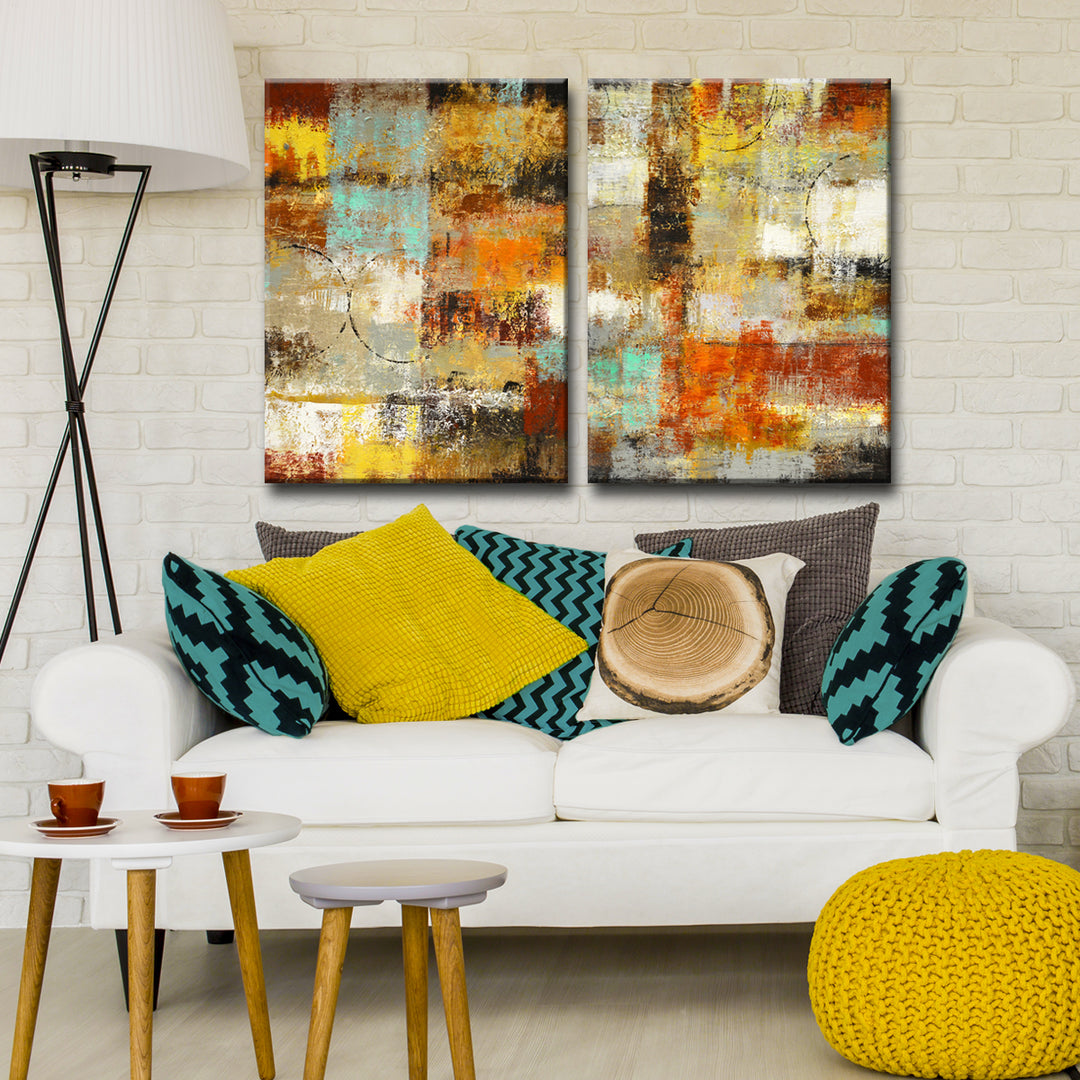 Revelation' 2 Piece Wrapped Canvas Wall Art Set