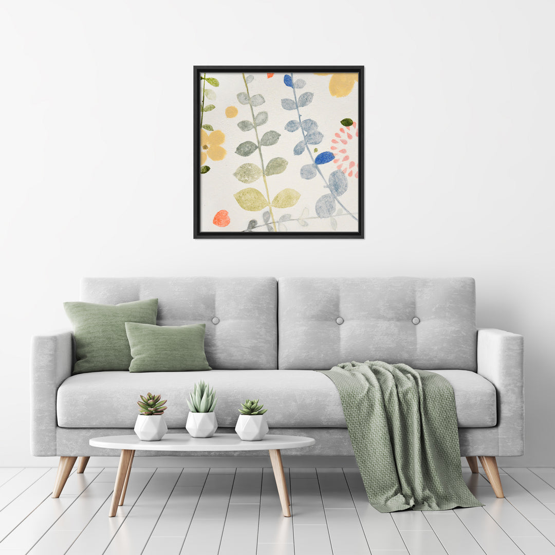 Morning Dew I Framed Canvas Wall Art