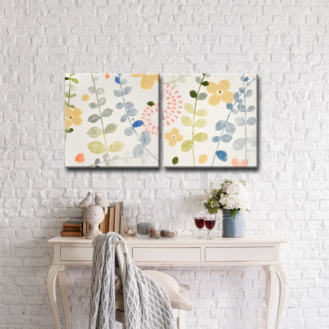 Morning Dew I/II' Wrapped Canvas Wall Art