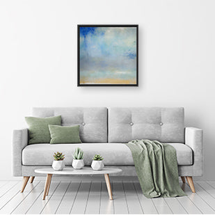 Coastal Downpour A Framed Canvas Wall Art