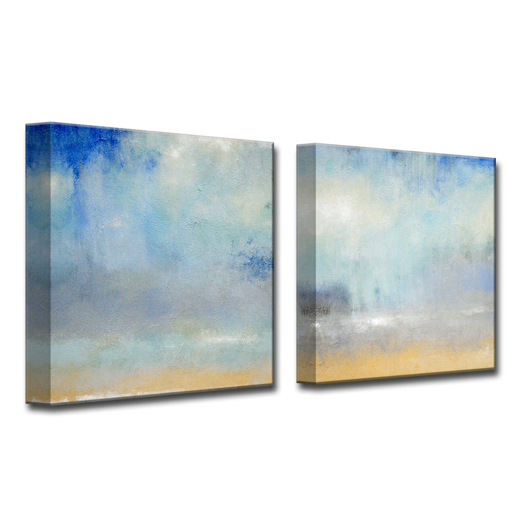 Coastal Downpour B' Wrapped Canvas Wall Art